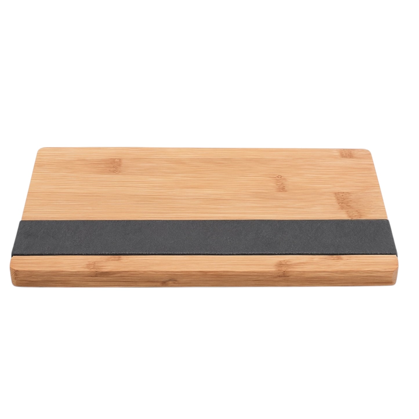 Bamboo and Slate Serving Board - Modern Charcuterie and Cheese Platter