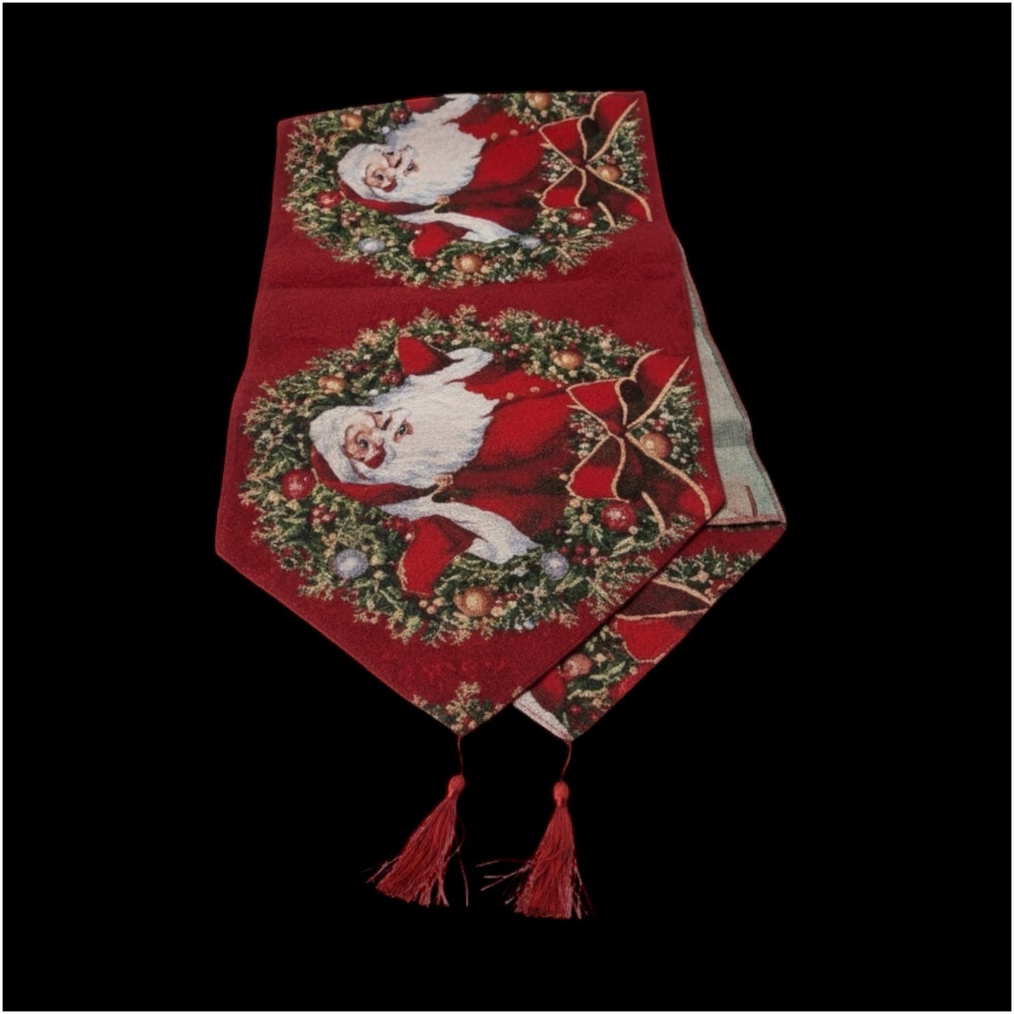 Festive Santa Claus Christmas Table Runner