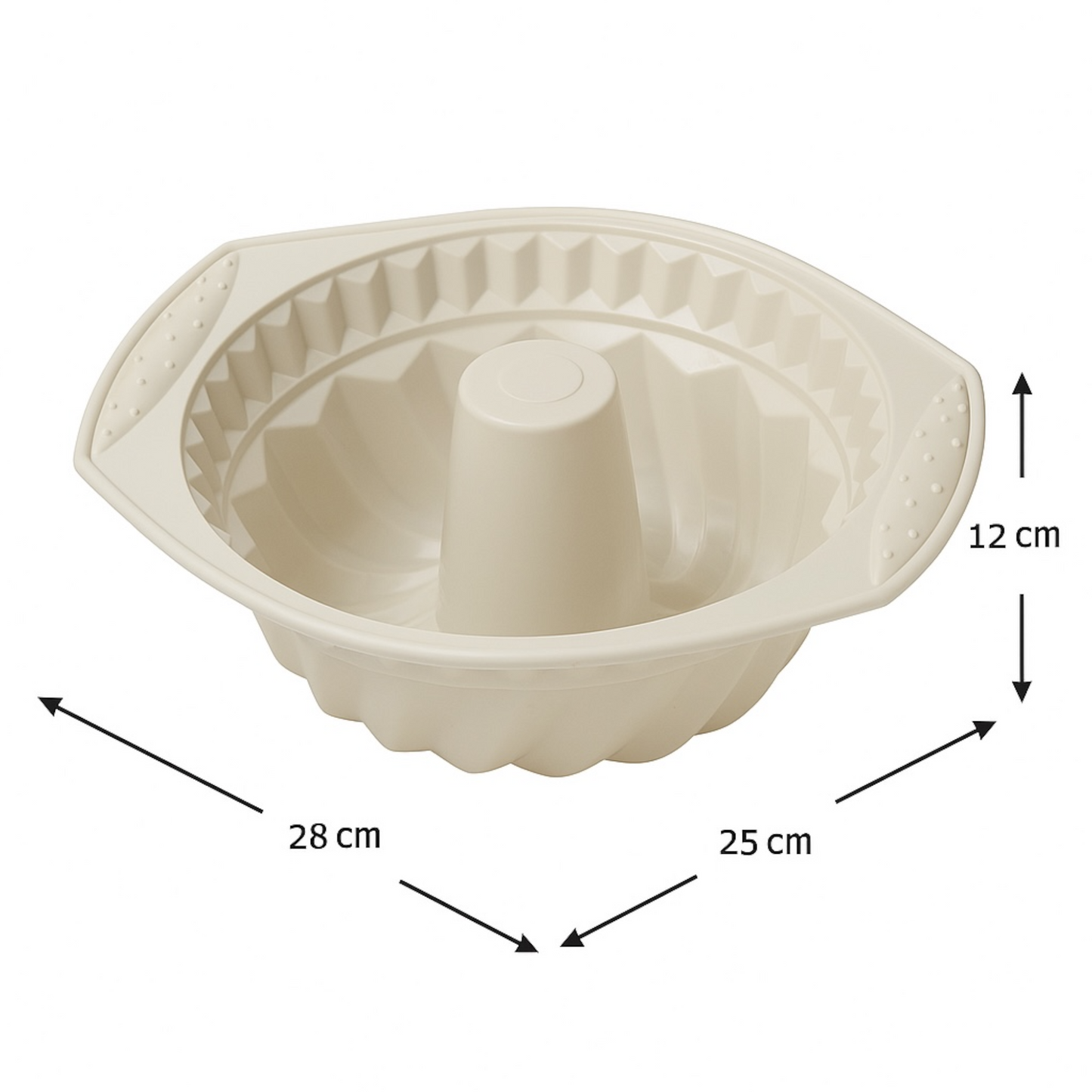 Premium Non-Stick Silicone Cake Mould – Classic Bundt Shape for Perfect Baking Every Time