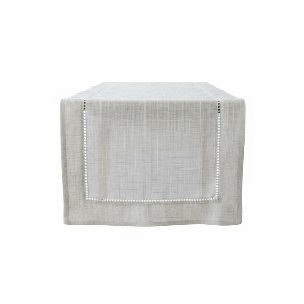 Luxury Linen-Blend Table Runner – 40 × 180 cm (Neutral Beige & stone Finish)