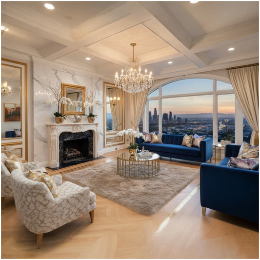 Luxury Fluffy Area Rug – 120 × 180 cm | Plush Faux Fur with Suede Backing