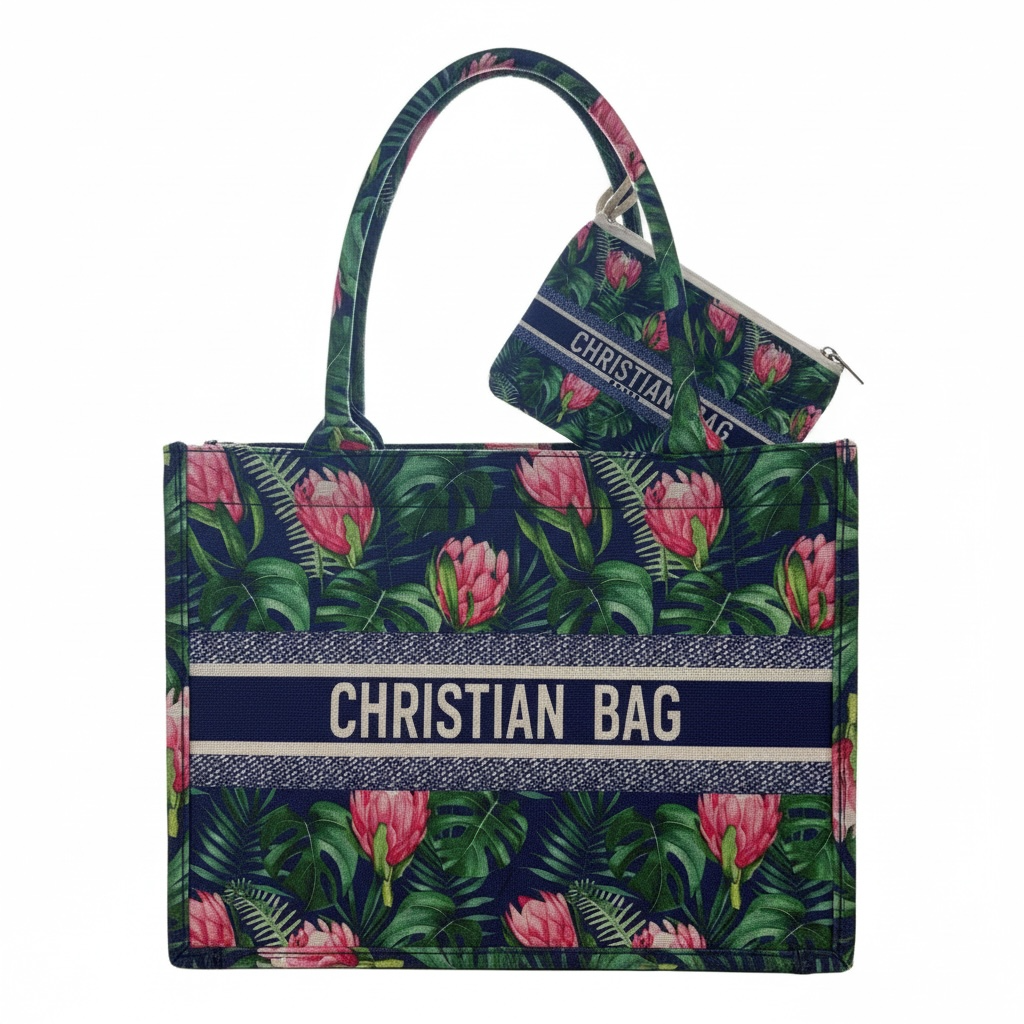 Floral Printed Shopper Tote Bag – Spacious Everyday Carry
