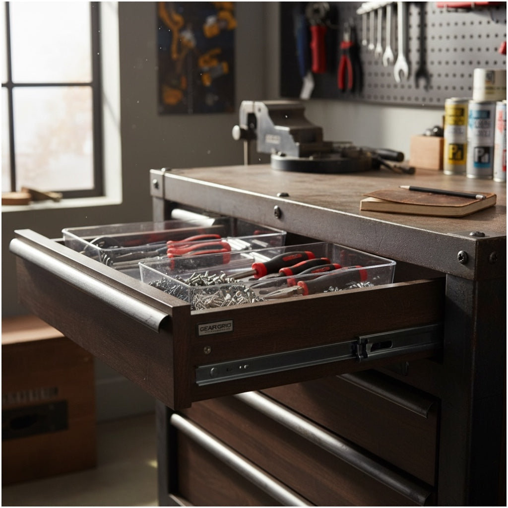 Essential Transparent Drawer Storage Organiser Tray Set – 2 Piece