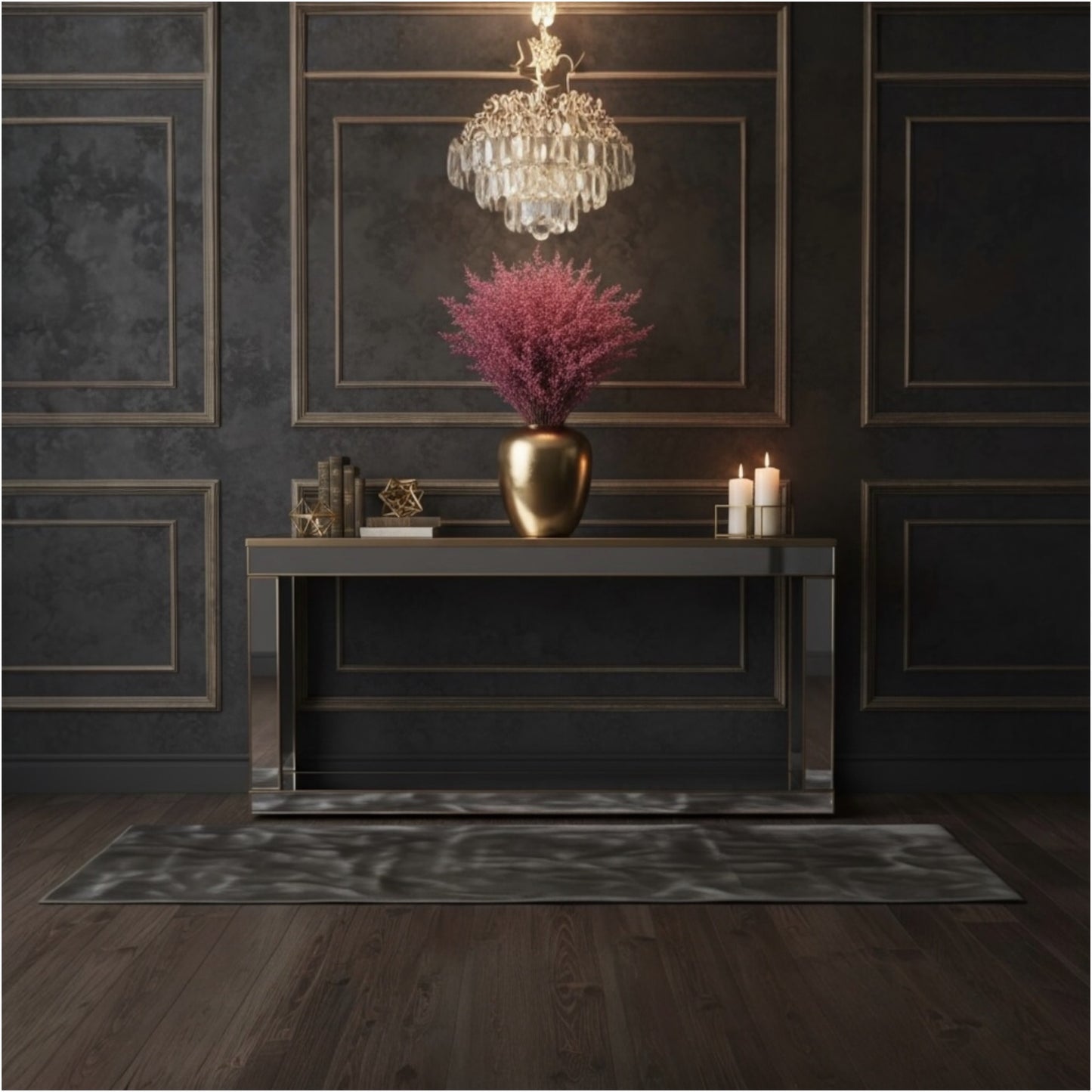 Preserved Elegant Caspia Stems – Dried Natural Floral Bouquet 80cm – Maroon