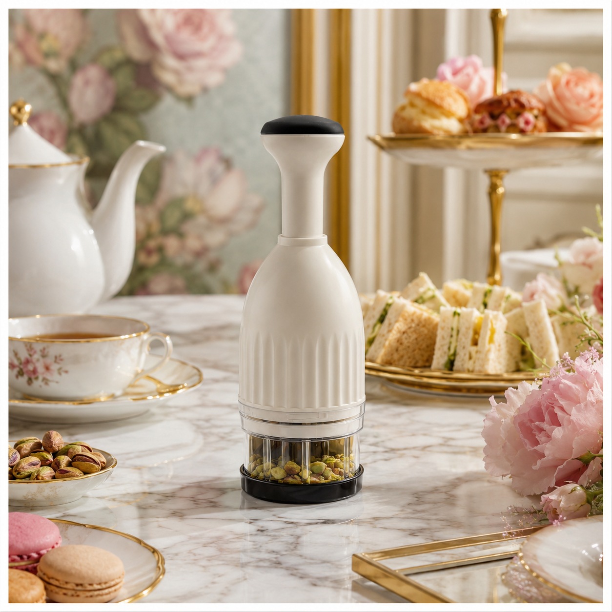 Essential Hand-Powered Compact Food Chopper – 8.5 x 24cm