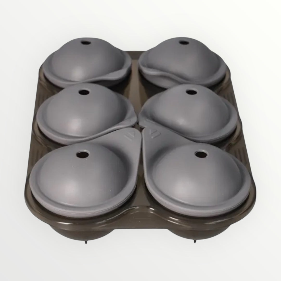 6-Cavity Hockey Ball Ice Cube Tray – Silicone Ice Mould
