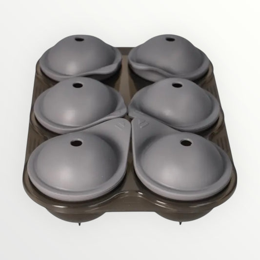 6-Cavity Hockey Ball Ice Cube Tray – Silicone Ice Mould