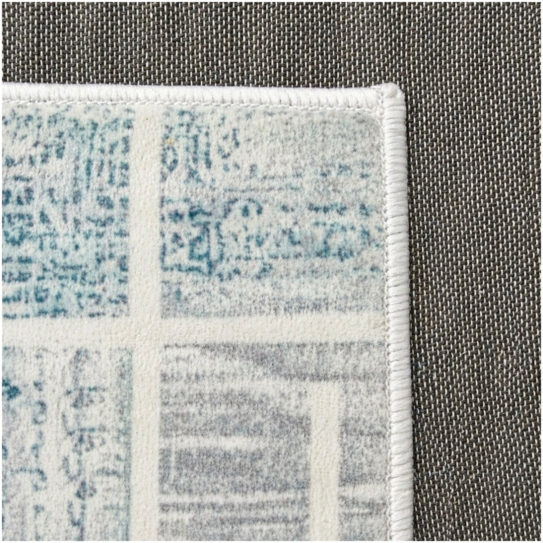 Soft Elegant Rug -Modern Contemporary Style Rug-Grey Blue -120 cm x 180 cm