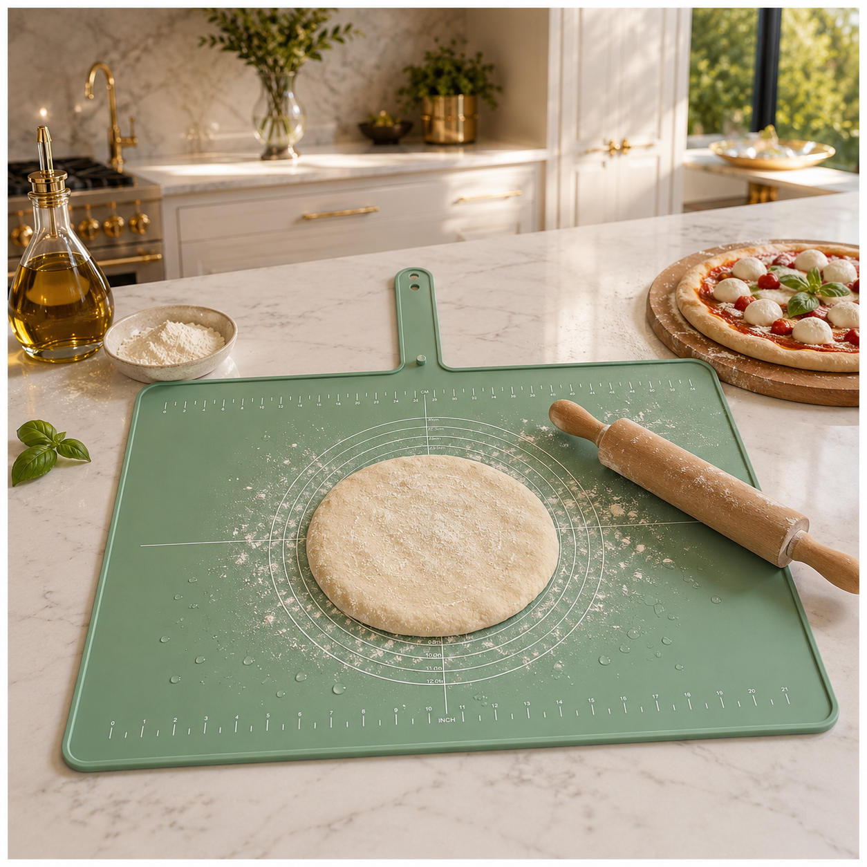 Essential Large Silicone Baking Prep Mat - With Baking Guides – Sage Gree