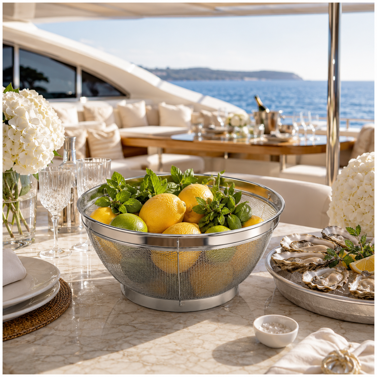 Fine Mesh Stainless Steel Colander Basket - Perfect for Kitchen Prep -30 cm