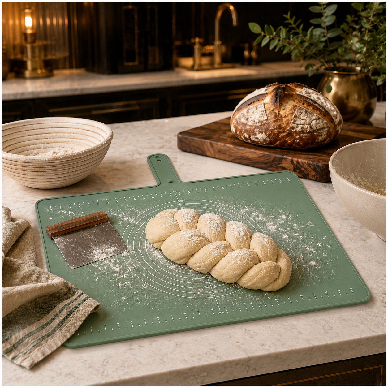 Essential Large Silicone Baking Prep Mat - With Baking Guides – Sage Gree