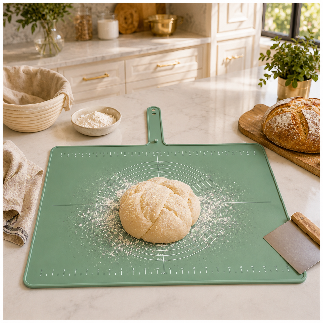Essential Large Silicone Baking Prep Mat - With Baking Guides – Sage Gree