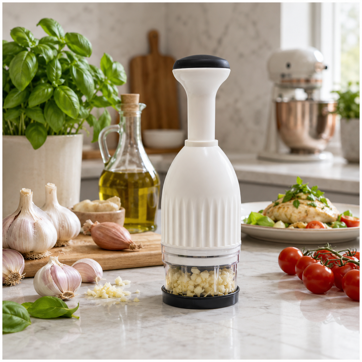 Essential Hand-Powered Compact Food Chopper – 8.5 x 24cm