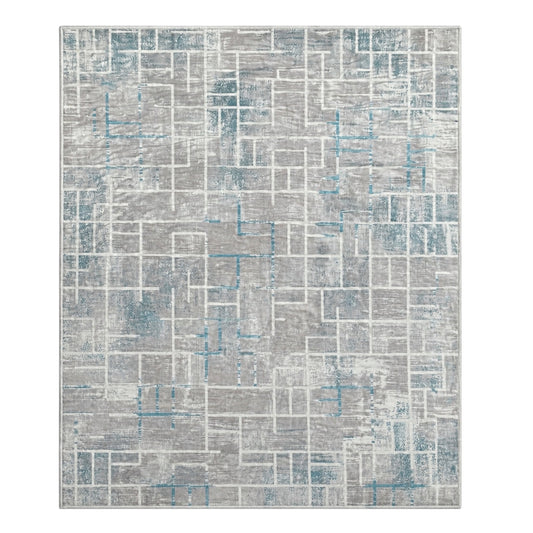 Soft Elegant Rug -Modern Contemporary Style Rug-Grey Blue -120 cm x 180 cm