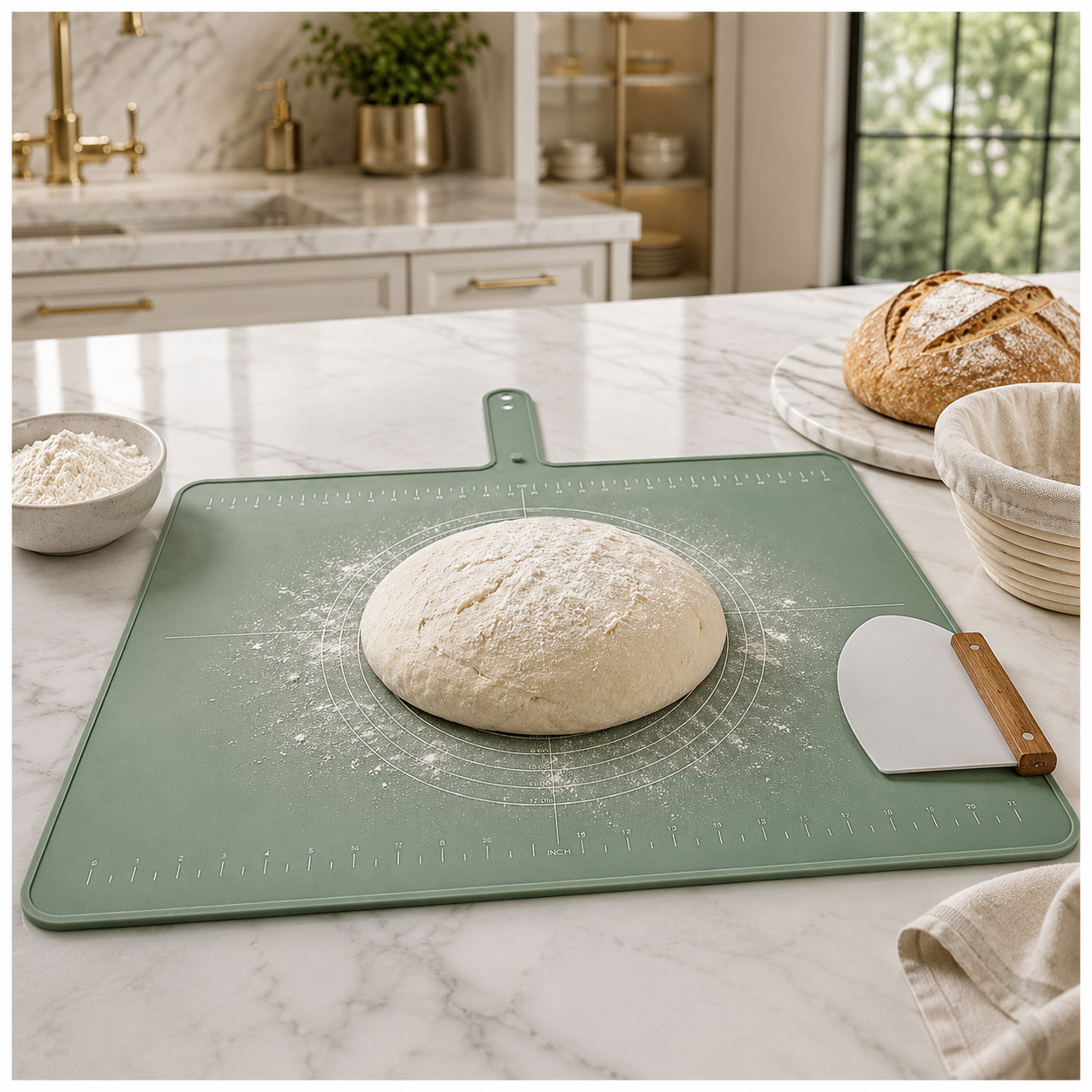 Essential Large Silicone Baking Prep Mat - With Baking Guides – Sage Gree