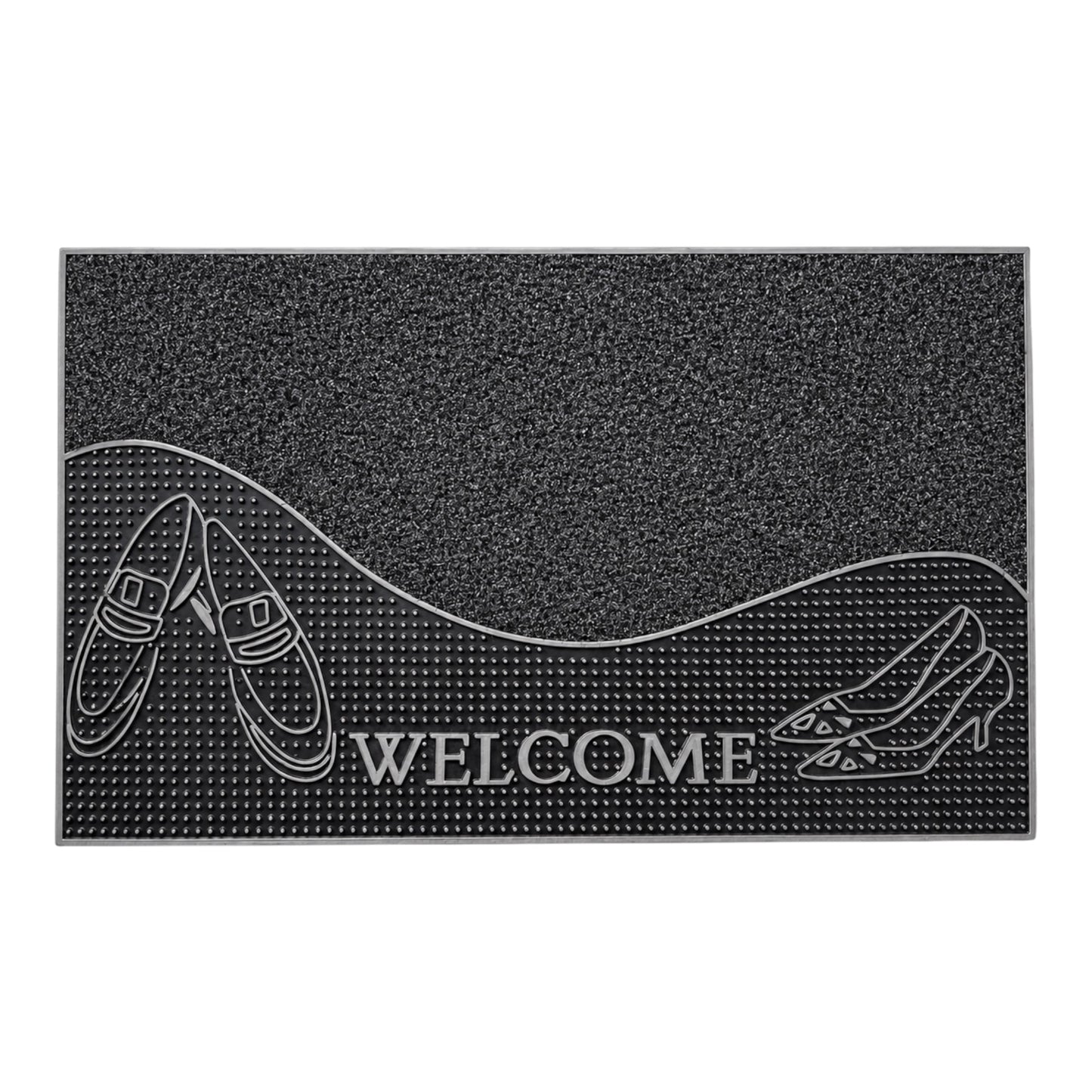 Heavy Outdoor Entrance Door Mat 70 x 40 cm | Non-Slip Dirt Trapper Rug