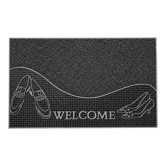 Heavy Outdoor Entrance Door Mat 70 x 40 cm | Non-Slip Dirt Trapper Rug