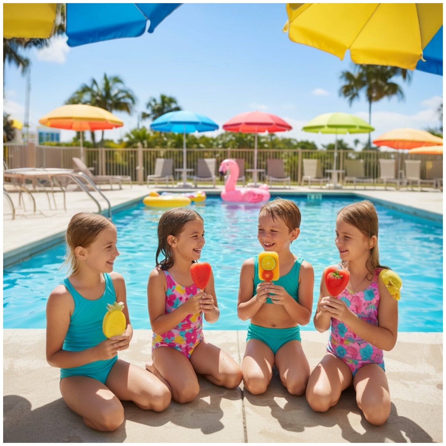 Silicone Ice Pop Mould – Pineapple, Ice-Cream & Strawberry Shape