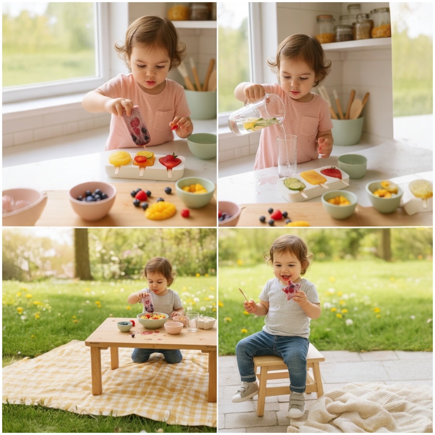 Silicone Ice Pop Mould – Pineapple, Ice-Cream & Strawberry Shape