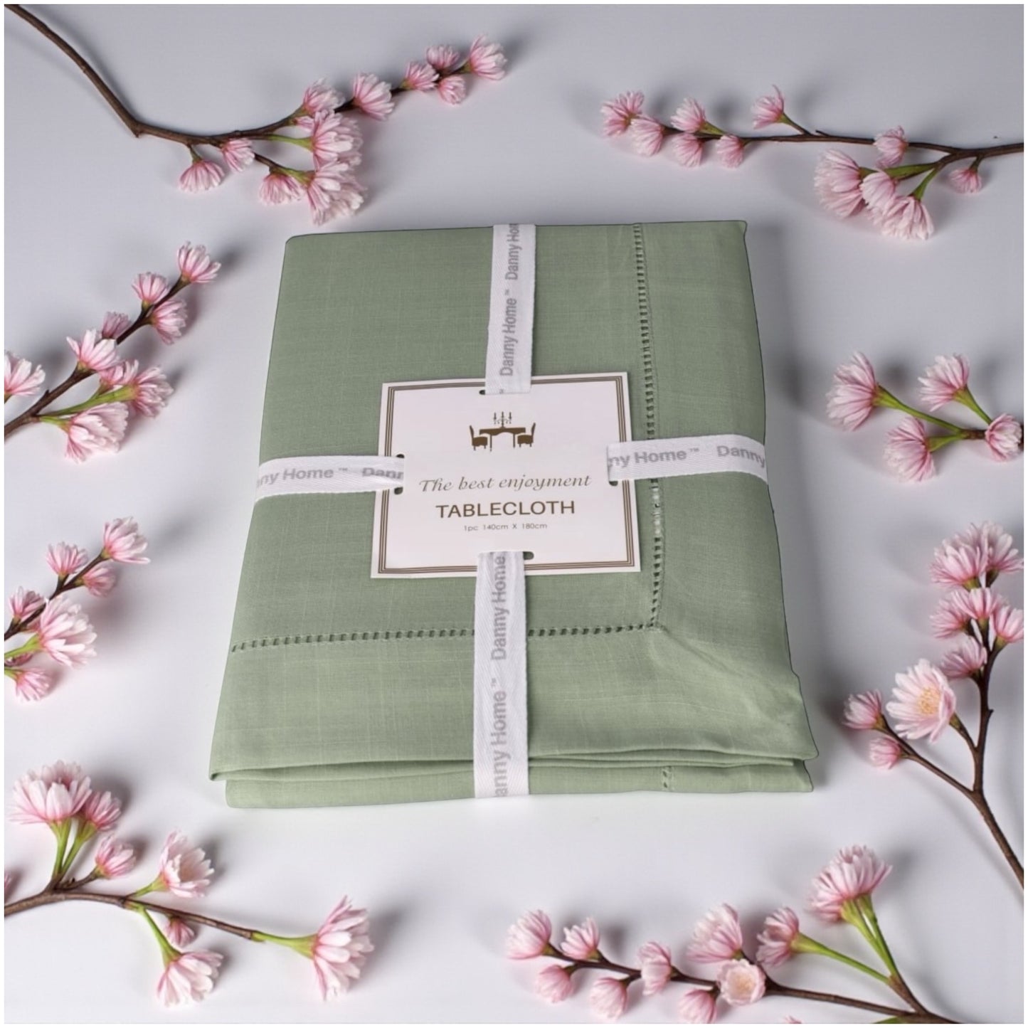 Elegant Sage Green Tablecloth - Perfect for Dining, Weddings & Decor