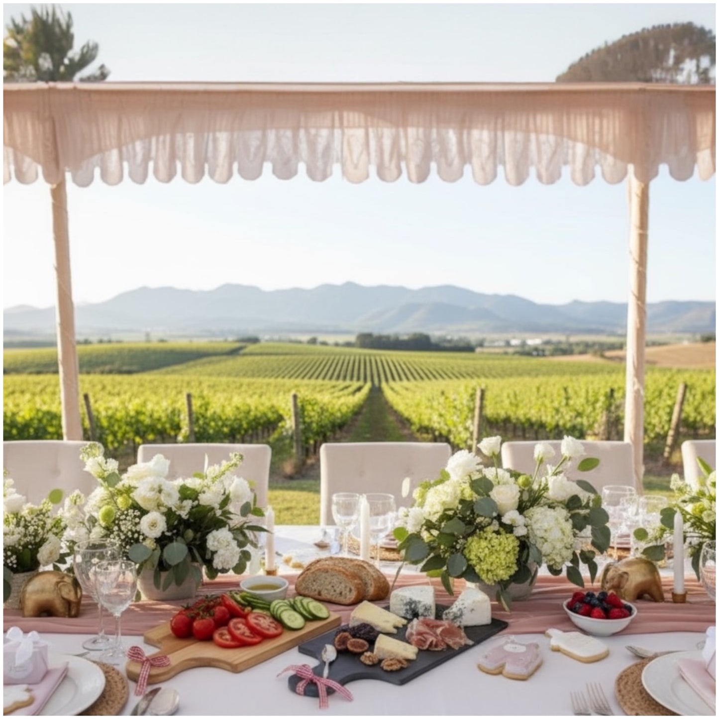 Two-Tone Bamboo & Stoneware Serving Boards - Set of 2