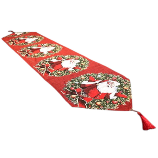 Festive Santa Claus Christmas Table Runner