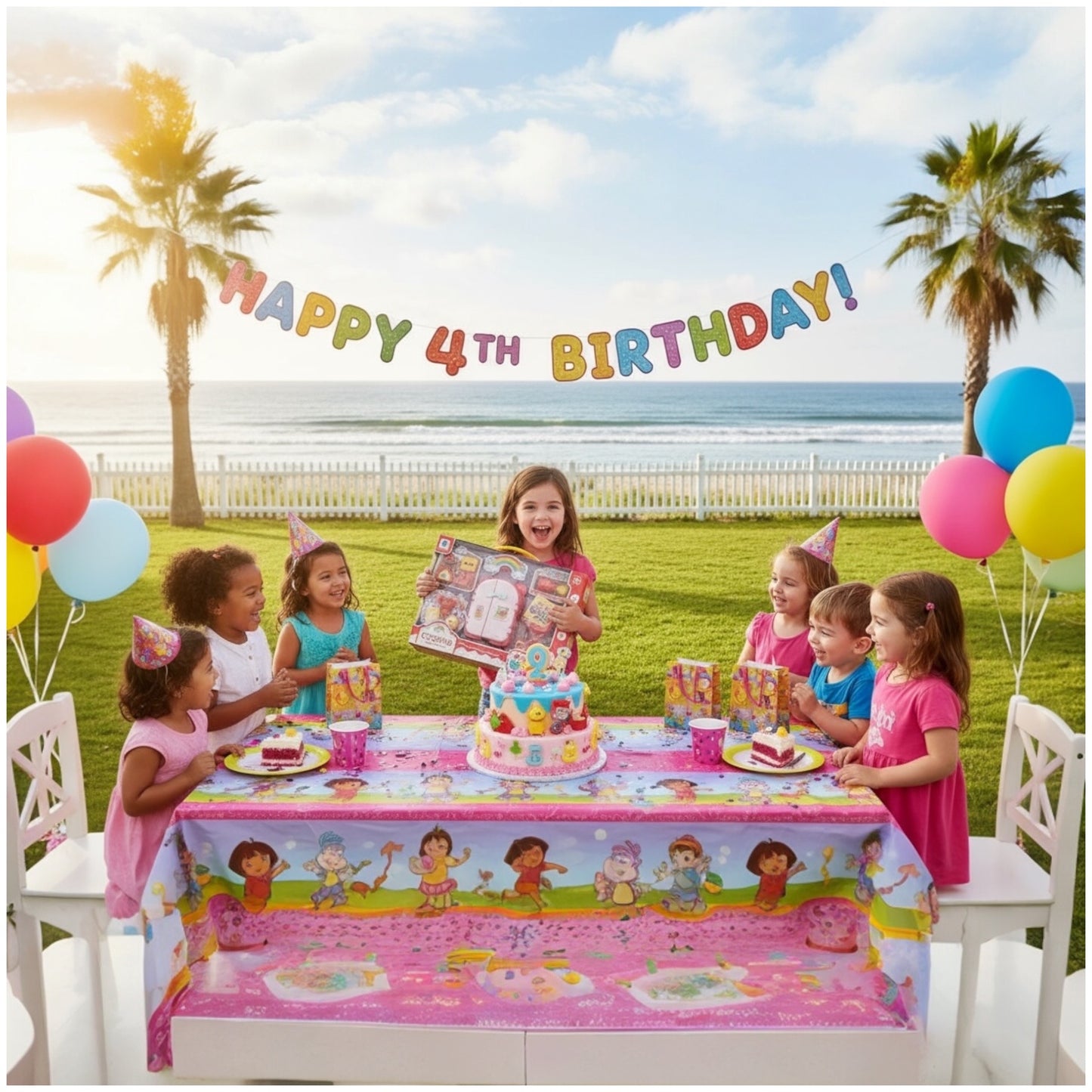 Toy Kids Cooking Refrigerator Playset – Pretend Kitchen Toy with Food Accessories (38×26×9 cm)