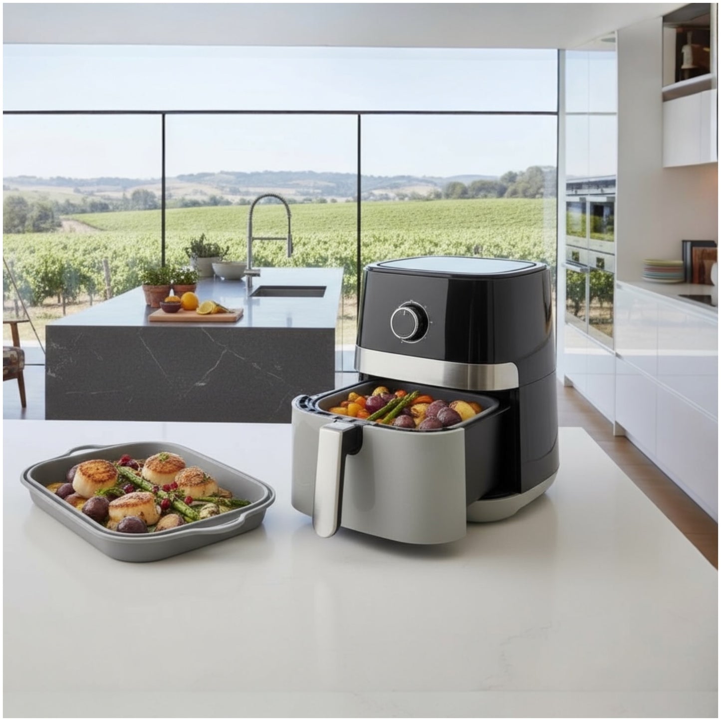 Reusable Silicone Air Fryer Liner – High-Quality, Non-Stick & Heat-Resistant