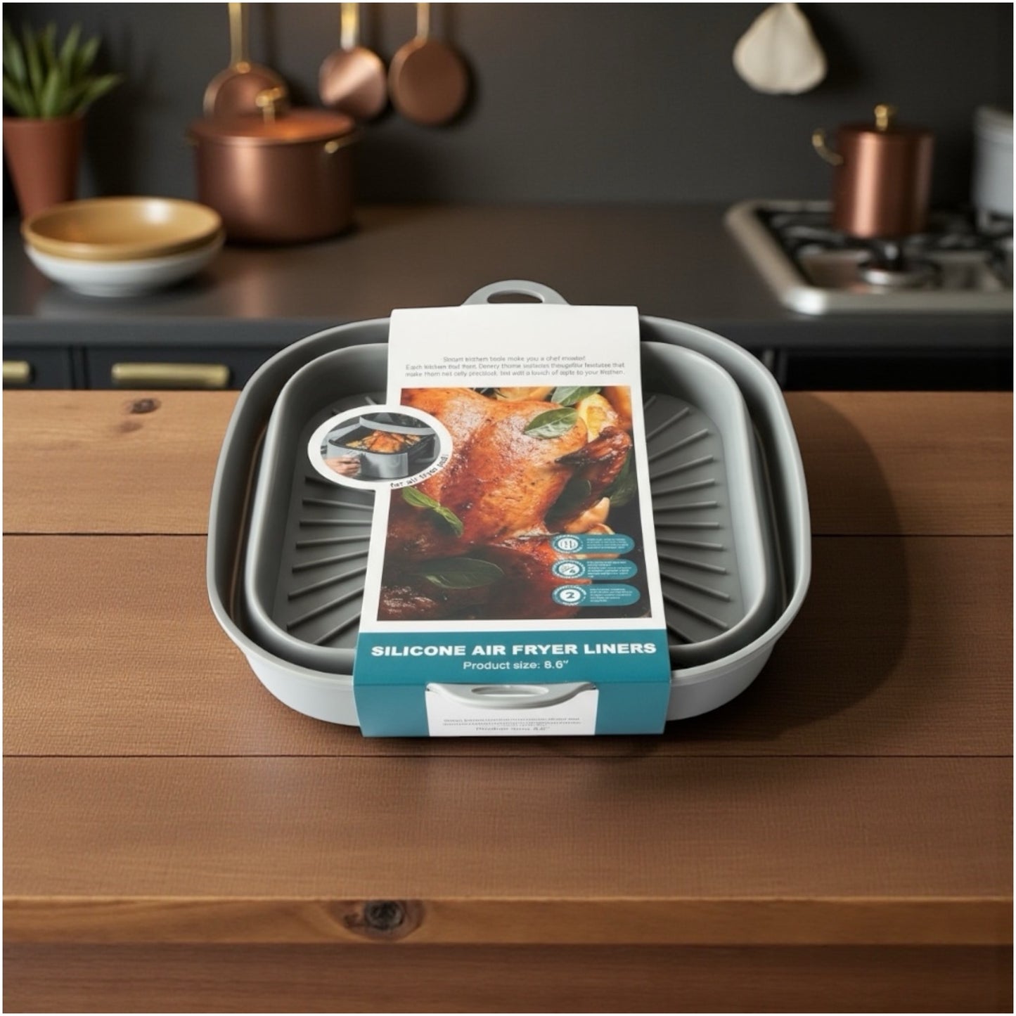 Reusable Silicone Air Fryer Liner – High-Quality, Non-Stick & Heat-Resistant
