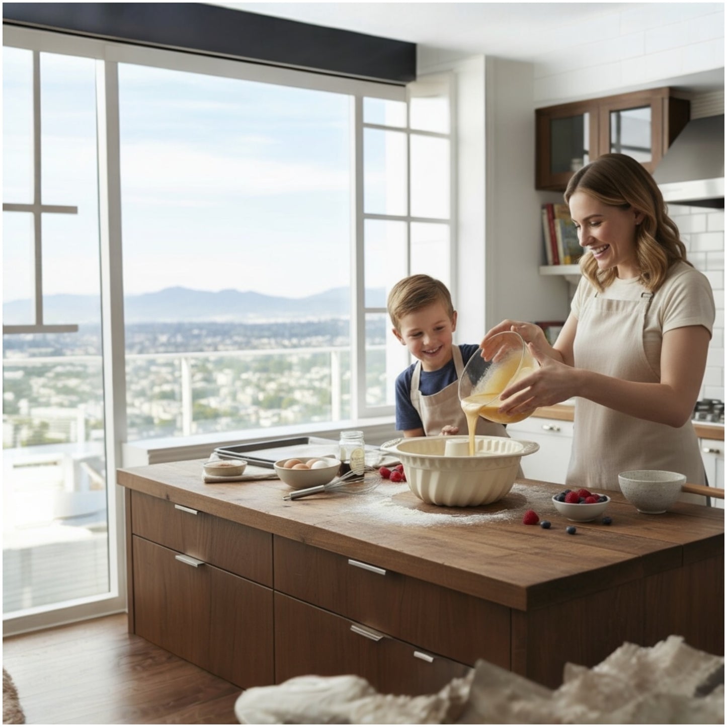 Premium Non-Stick Silicone Cake Mould – Classic Bundt Shape for Perfect Baking Every Time