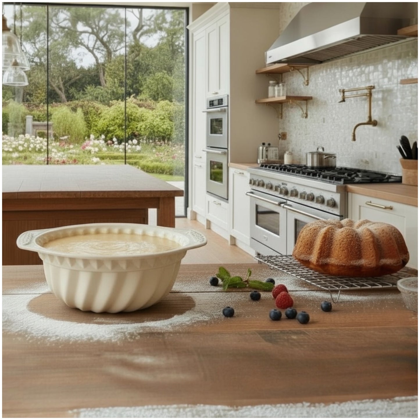 Premium Non-Stick Silicone Cake Mould – Classic Bundt Shape for Perfect Baking Every Time