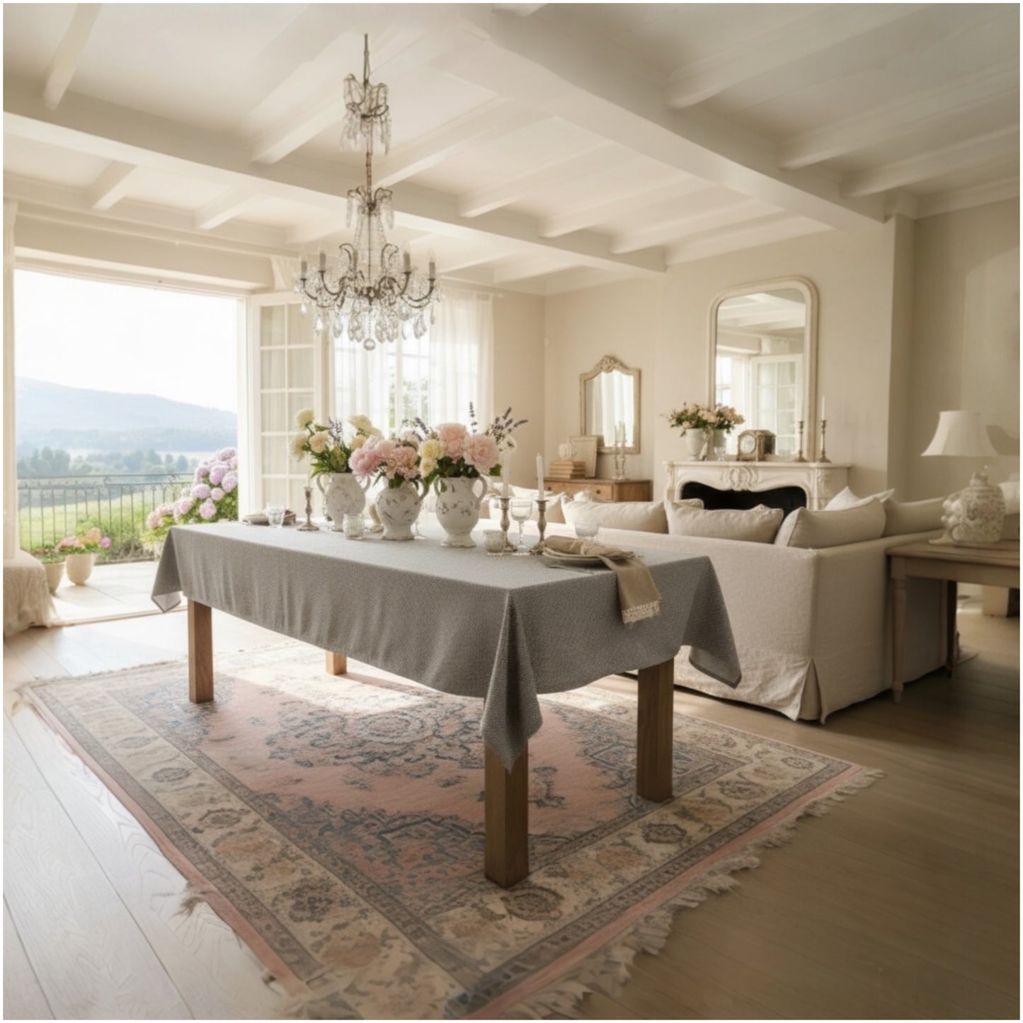 Luxury Grey Tablecloth – Elegant, Durable & Perfect for Every Occasion