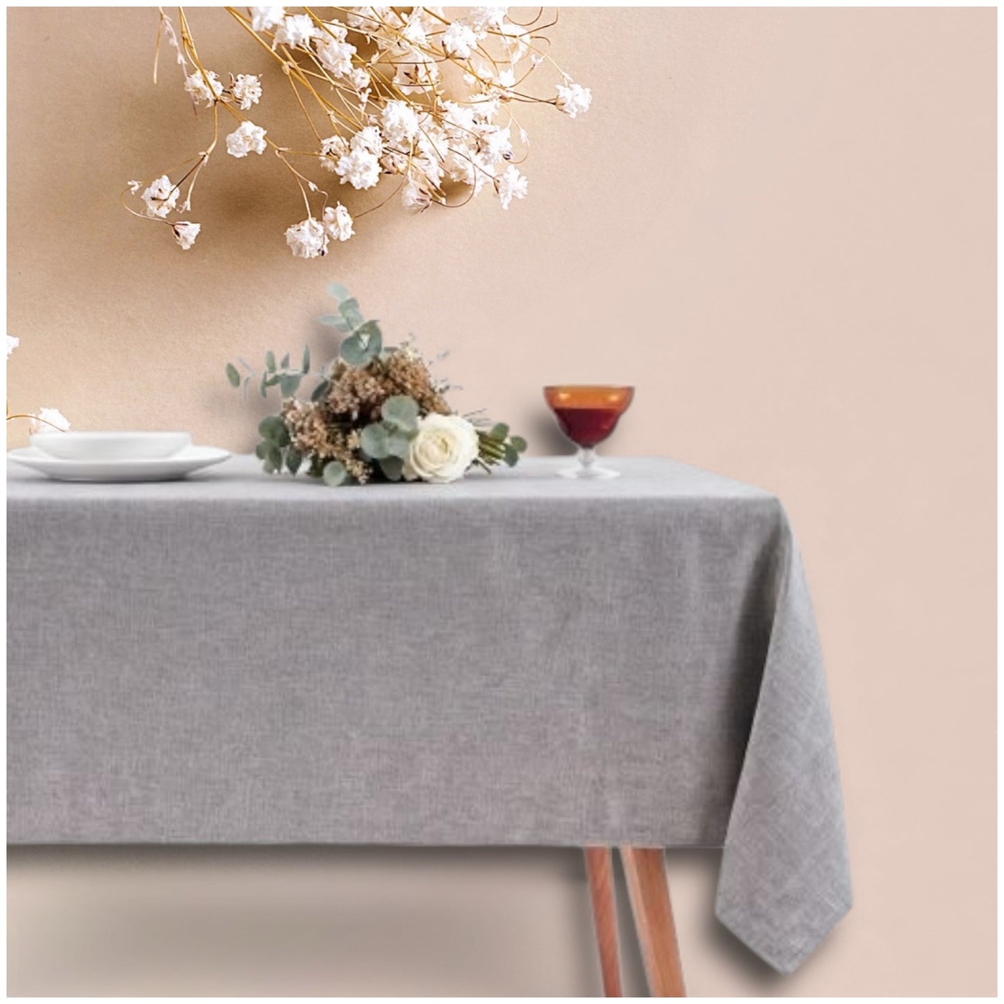 Luxury Grey Tablecloth – Elegant, Durable & Perfect for Every Occasion