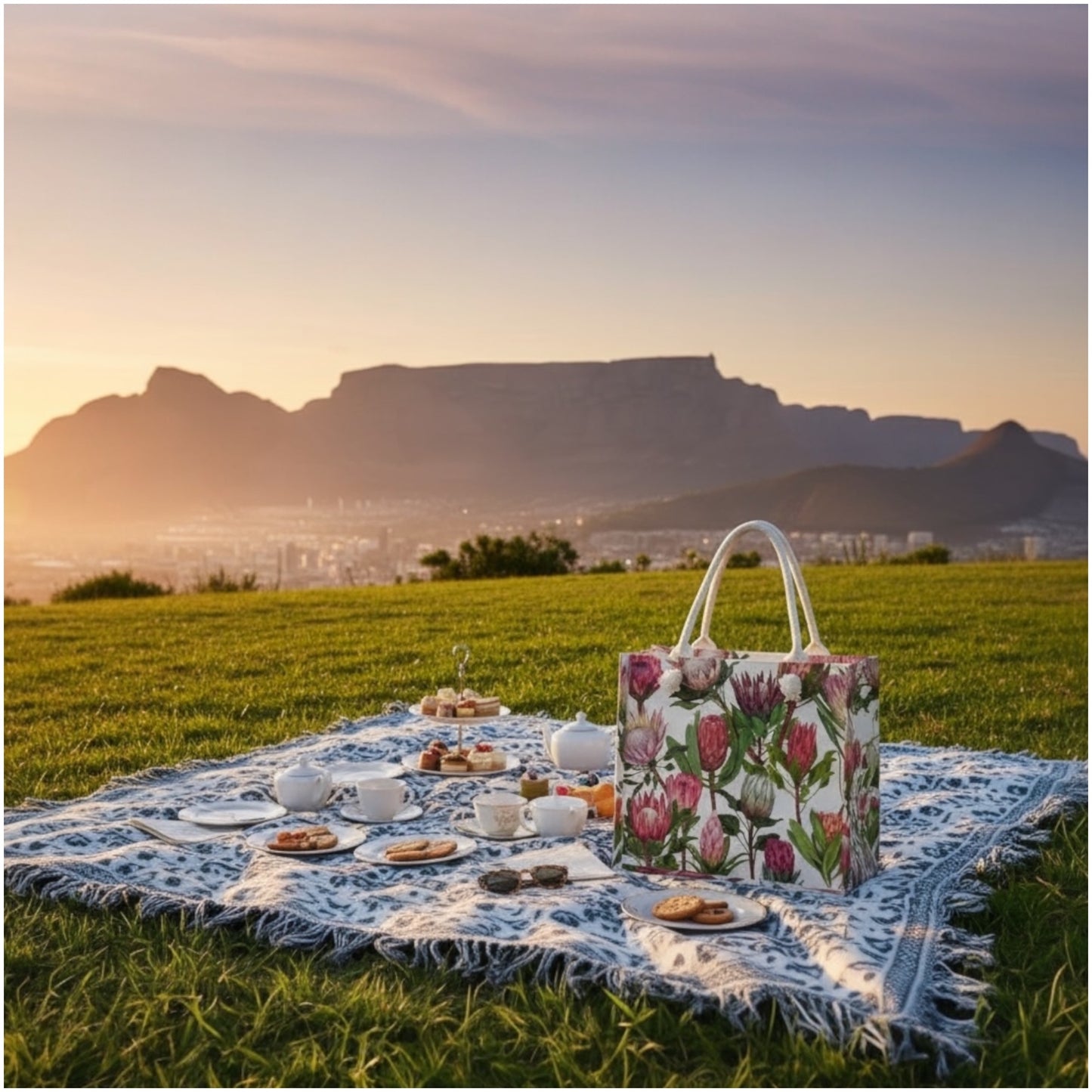 Protea Bloom Shopper Bag – South Africa’s Iconic Floral Tote