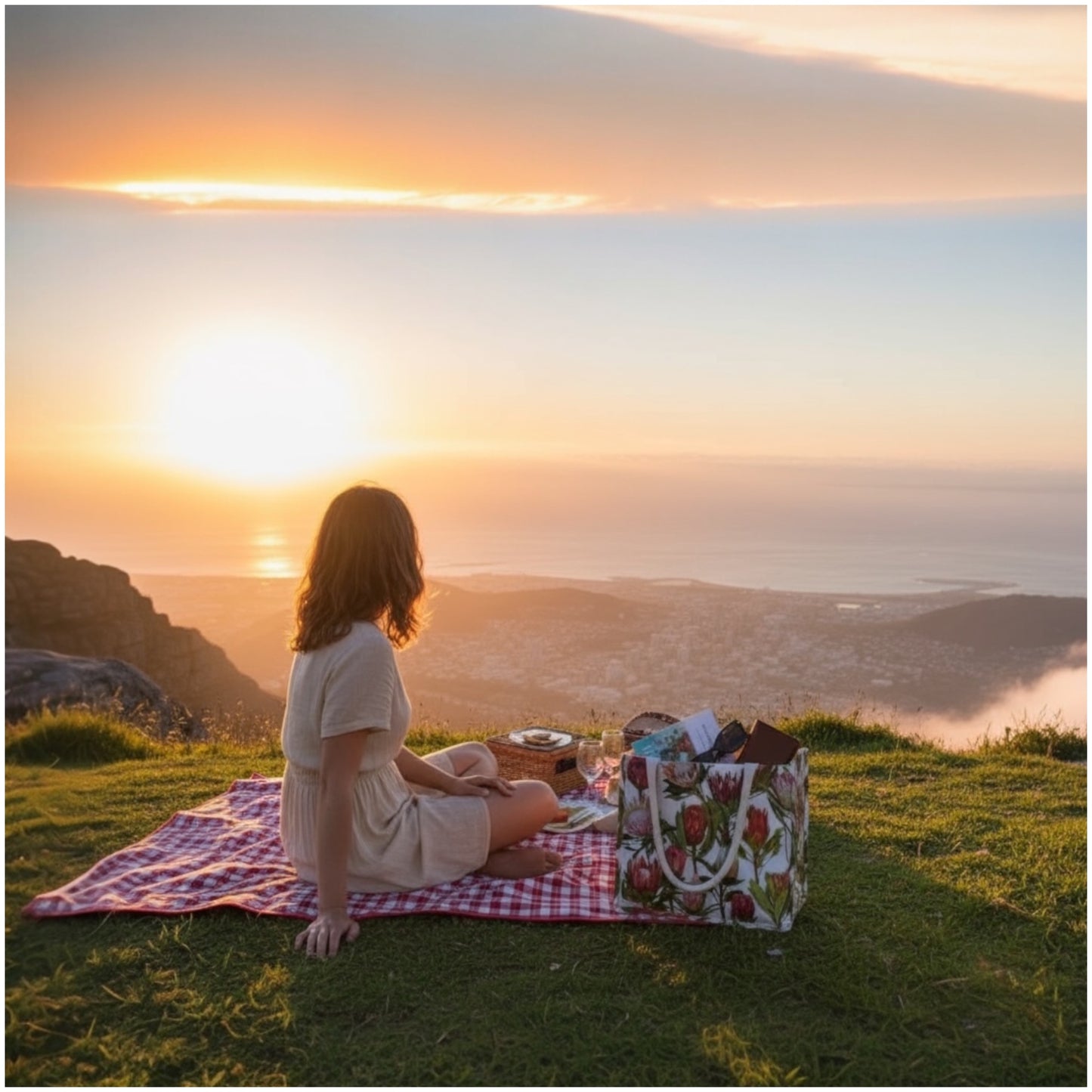 Protea Bloom Shopper Bag – South Africa’s Iconic Floral Tote