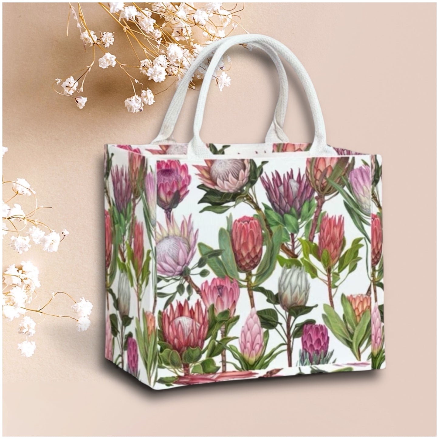 Protea Bloom Shopper Bag – South Africa’s Iconic Floral Tote