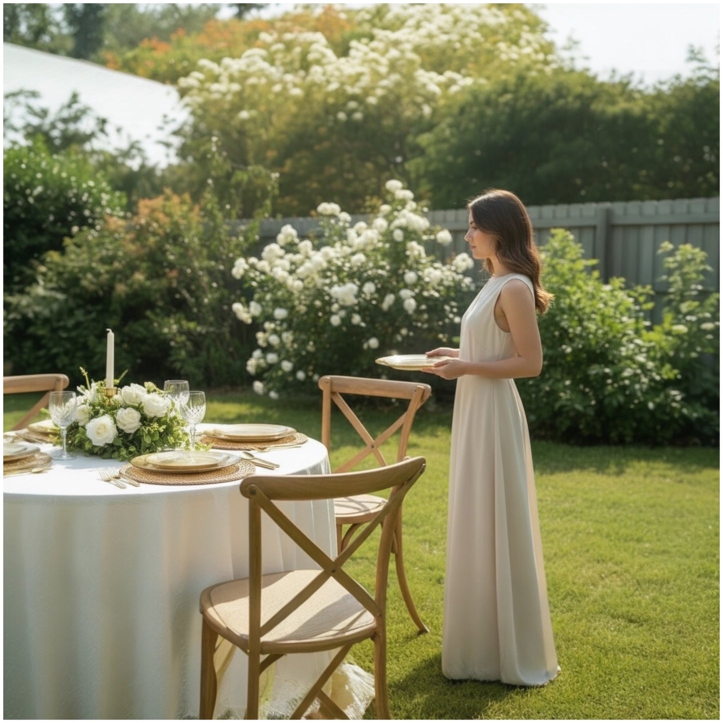 Luxury Shimmer Gold Glass Dinner Plates – 27 cm & 33 cm Set | Elegant Textured Finish for Modern Dining & Entertaining