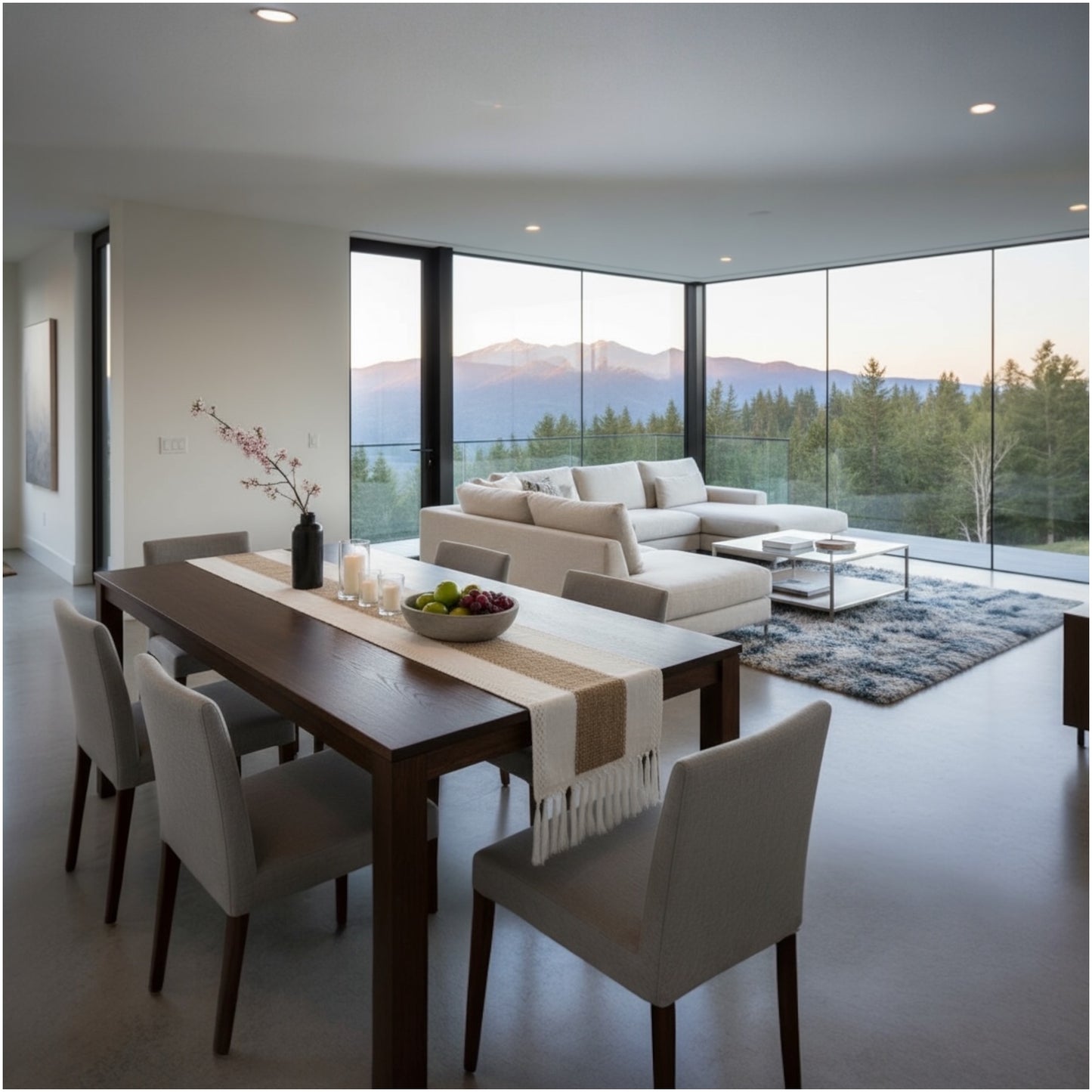 Handcrafted Boho Macramé Table Runner – Natural Cotton, Cream & Brown