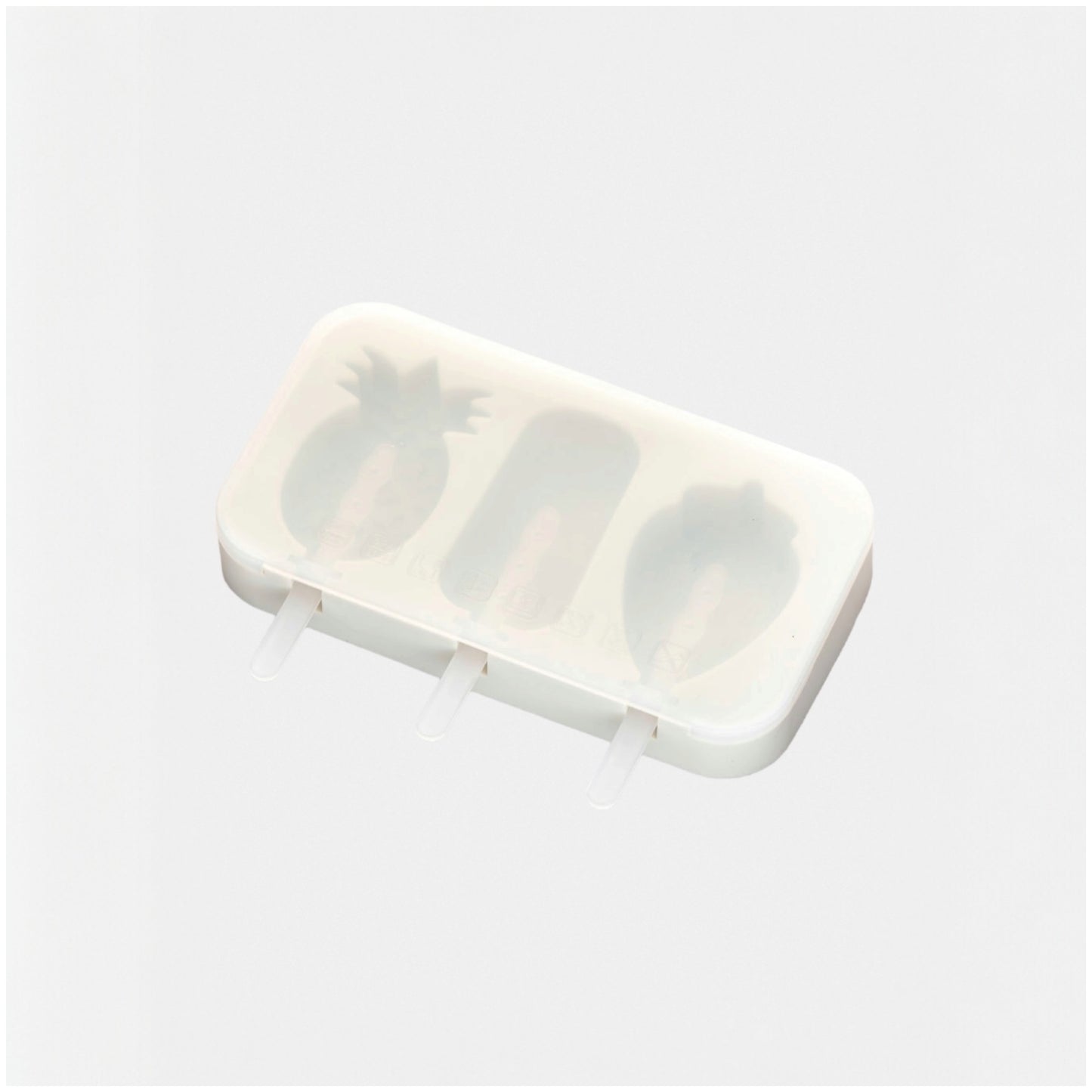 Silicone Ice Pop Mould – Pineapple, Ice-Cream & Strawberry Shape