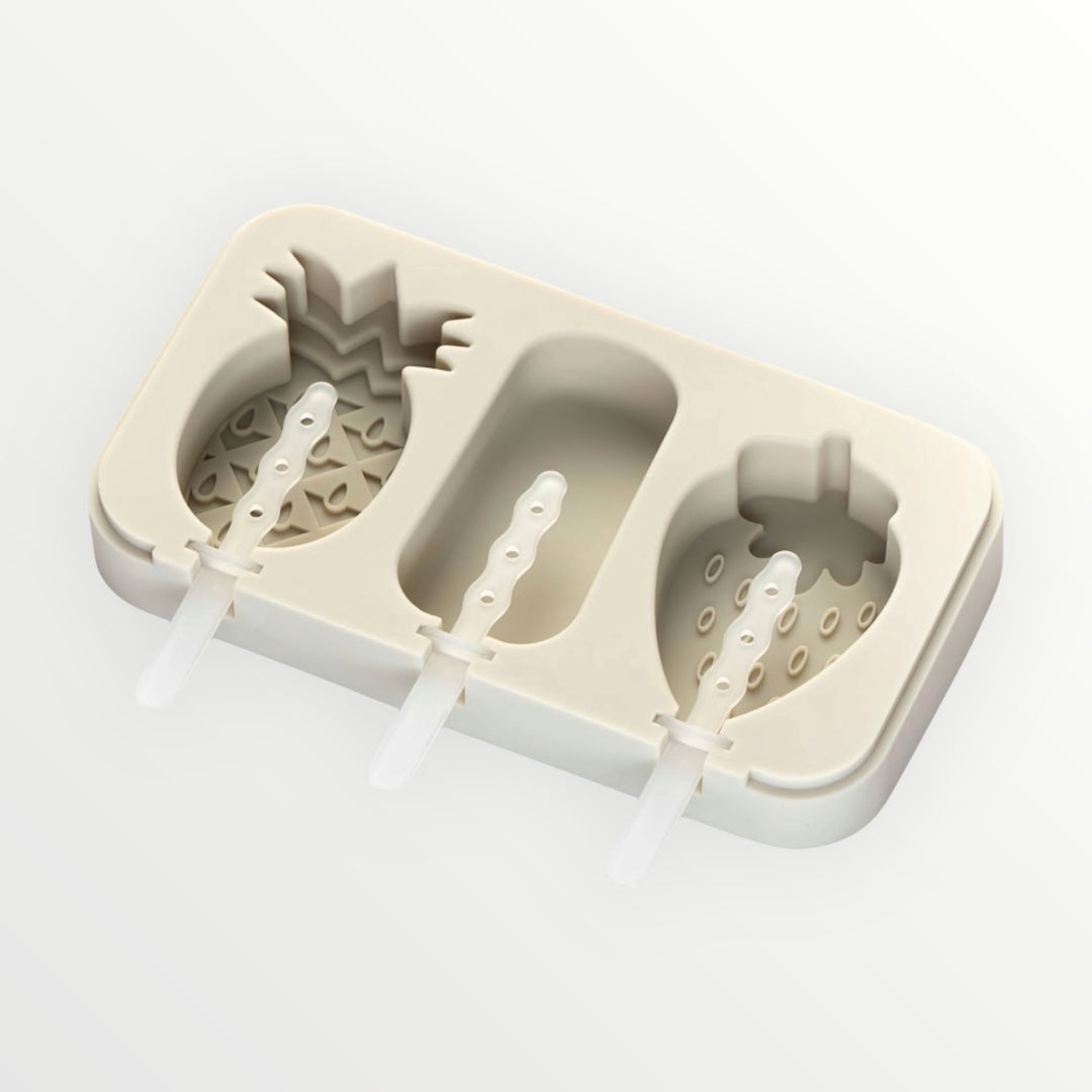 Silicone Ice Pop Mould – Pineapple, Ice-Cream & Strawberry Shape