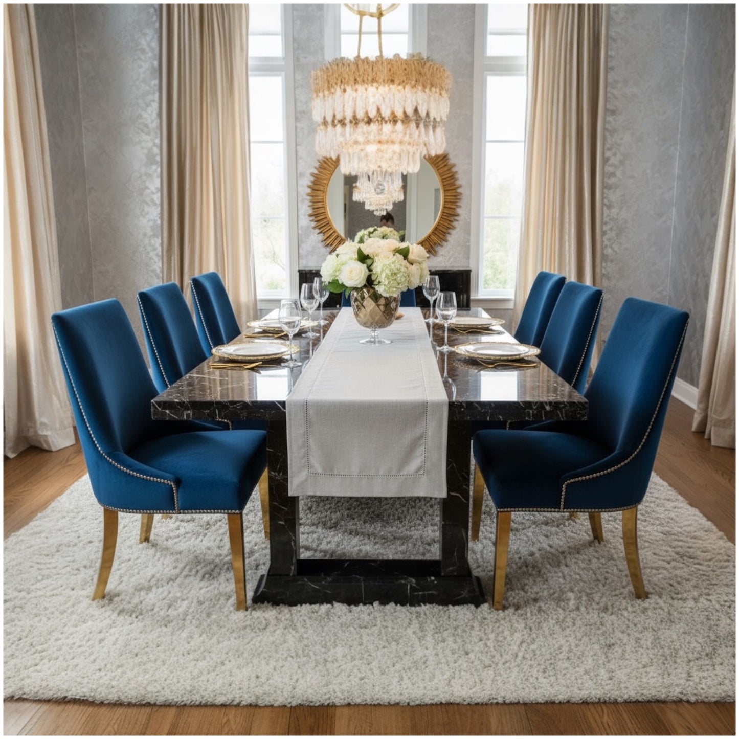 Luxury Linen-Blend Table Runner – 40 × 180 cm (Neutral Beige & stone Finish)