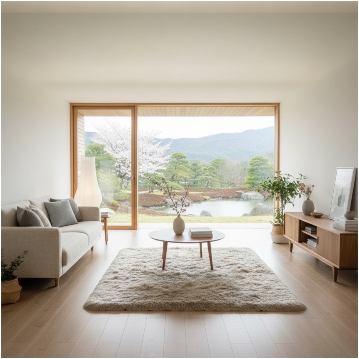 Luxury Fluffy Area Rug – 120 × 180 cm | Plush Faux Fur with Suede Backing