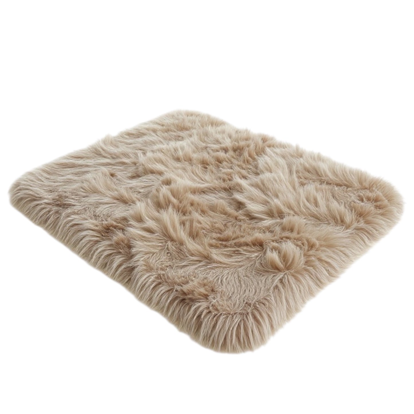 Luxury Fluffy Area Rug – 120 × 180 cm | Plush Faux Fur with Suede Backing