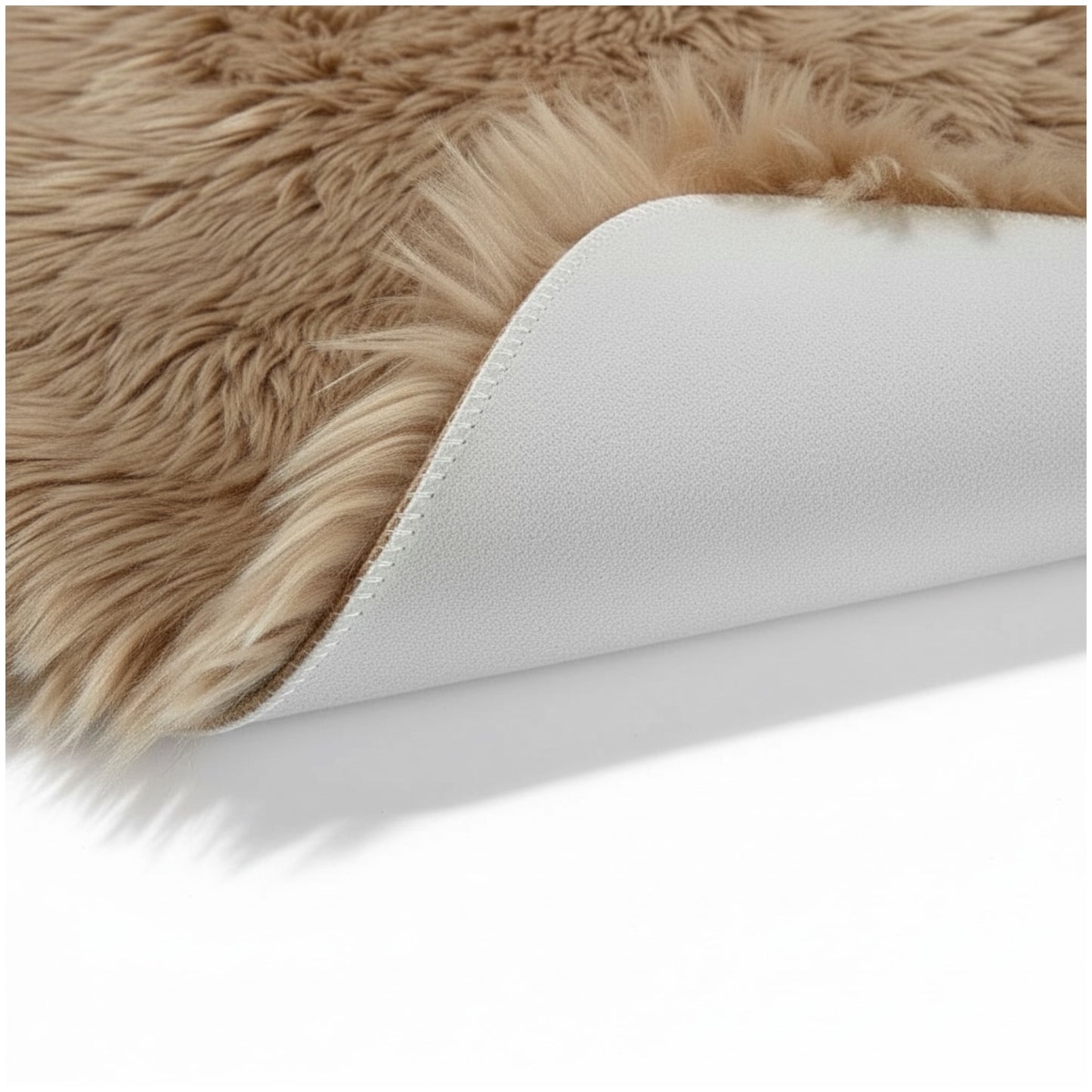 Luxury Fluffy Area Rug – 120 × 180 cm | Plush Faux Fur with Suede Backing