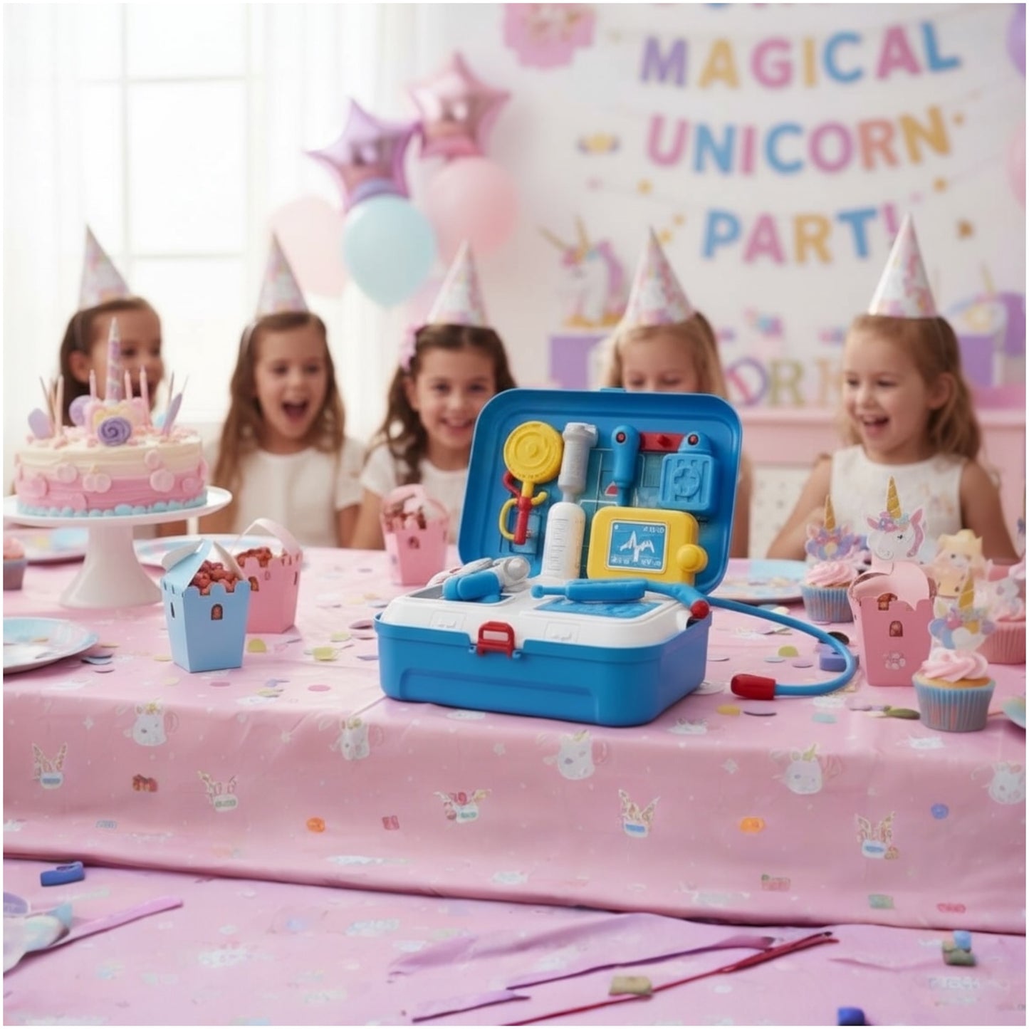 Kids Roleplay Doctor Playset – 17-Piece Medical Backpack Kit