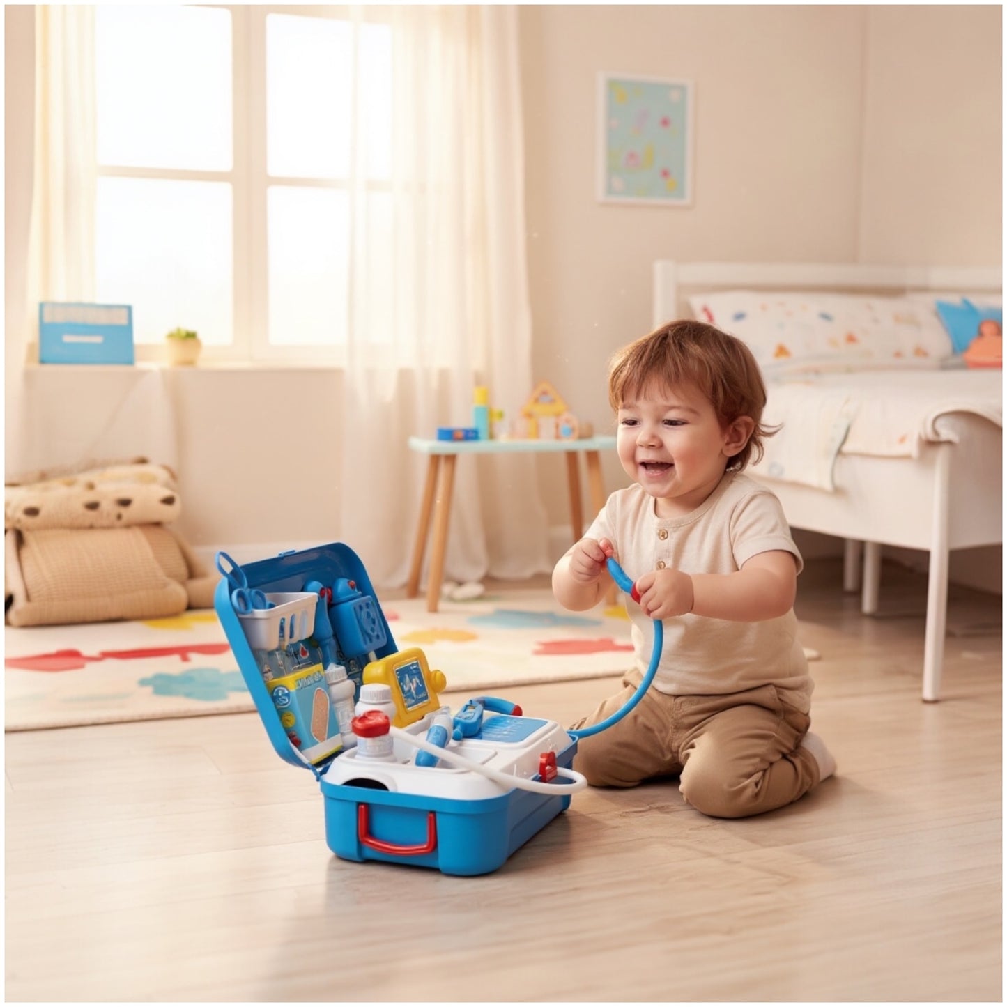 Kids Roleplay Doctor Playset – 17-Piece Medical Backpack Kit