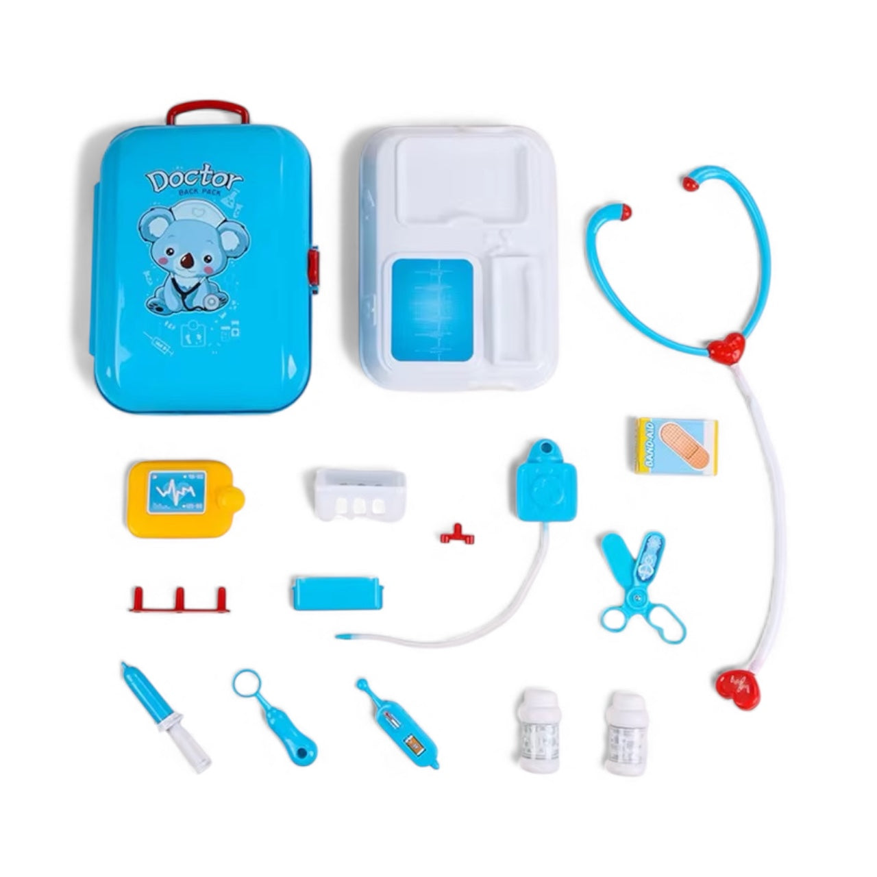 Kids Roleplay Doctor Playset – 17-Piece Medical Backpack Kit