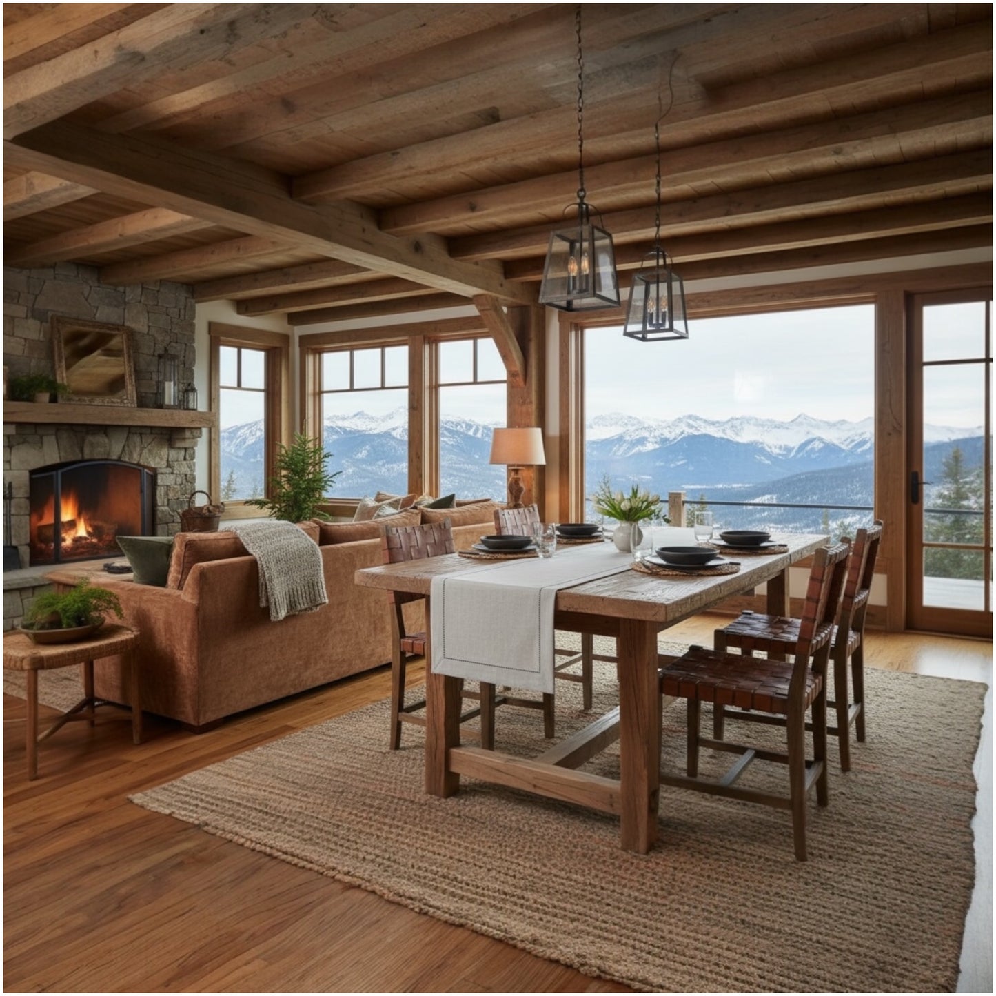 Elegant Linen-Look Grey Table Runner – 180 × 40 cm