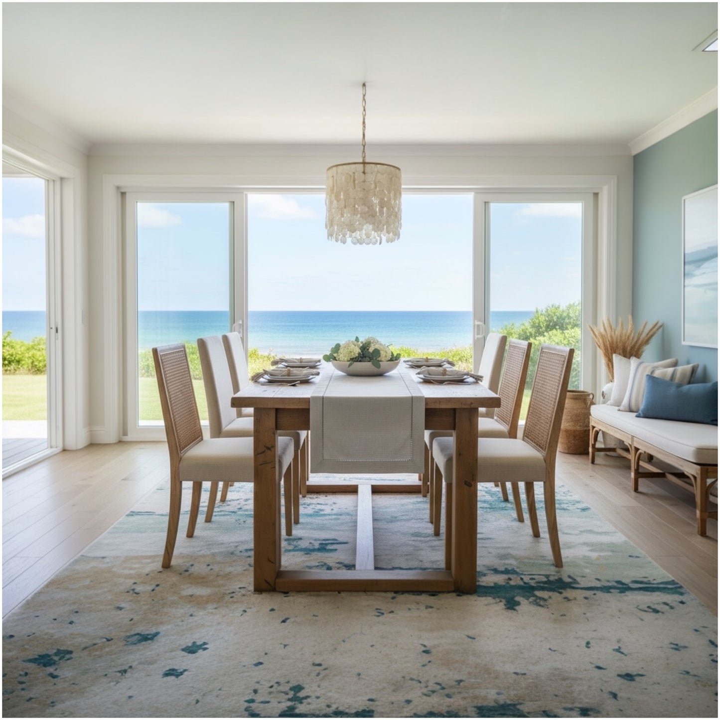 Elegant Linen-Look Grey Table Runner – 180 × 40 cm