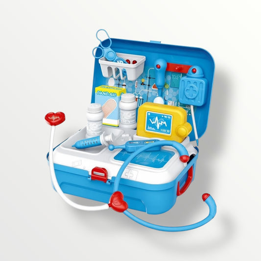 Kids Roleplay Doctor Playset – 17-Piece Medical Backpack Kit